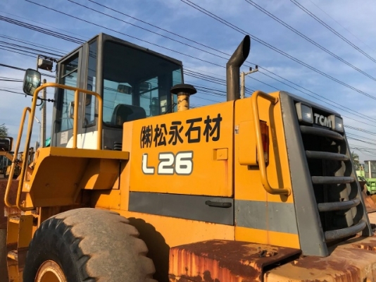 ขายรถตักล้อยาง TCM L26 (เทียบเท่า WA300) รถนอกนำเข้าเองจากญี่ปุ่น สภาพสวยพร้อมใช้งาน มีVDOการทำงานครับ
