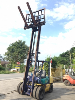 ขาย ฟอล์คลิฟต์ 3 ตัน KOMATSU FD30HW-12  รถนอกเก่าญี่ปุ่น ดีเซล  เสา 4 เมตร งาฮิ้ง