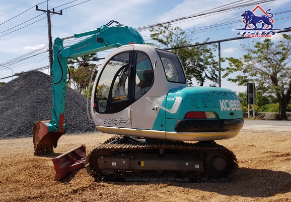 รถแบ็คโฮ KOBELCO SK60 Mark V Super พร้อมผานหน้า เก่าญี่ปุ่นยังไม่ผ่านการใช้งานในไทย
