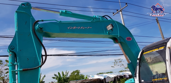 รถแบ็คโฮ KOBELCO SK60 Mark V Super พร้อมผานหน้า เก่าญี่ปุ่นยังไม่ผ่านการใช้งานในไทย