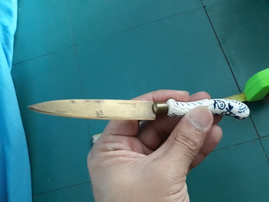 ขายมีดทองเหลืองงานเก่ามาจากยุโรป MADE IN EURO.