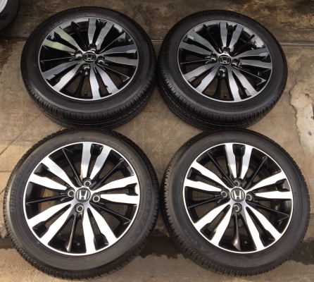 ล้อแม็กพร้อมยาง Honda Jazz GK ตัวท๊อป ขอบ16 พร้อมยางป้ายแดง Bridgestone 185-55-16 ปี 17