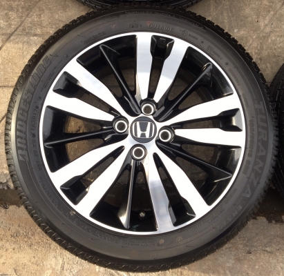 ล้อแม็กพร้อมยาง Honda Jazz GK ตัวท๊อป ขอบ16 พร้อมยางป้ายแดง Bridgestone 185-55-16 ปี 17