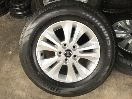 ล้อแม็กป้ายแดง Toyota Revo ขอบ 16 ใหม่ยกห้าง พร้อมยางป้ายแดง 215-70-16 Britgestone ปลายปี 17
