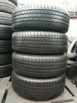 ขายยาง265/60R18 บริดสโตน สัปดาห์ที่46ปี16 ดอกยางเต็มสดหนาเท่ากันไม่กินข้างไม่ร้าวไม่มีปะสภาพยาง90\% 