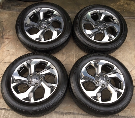 แม็กป้ายแดง HONDA BR-V ขอบ16 พร้อมยางป้ายแดง Bridgestone 195-60-16 ปี 17