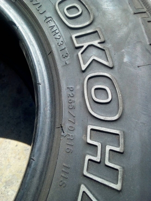 265/70R16 YOKOHAMA GEOLENDAR A/T-S เส้น ชุด 4 เส้น โทร 081-427-3941 ไอดีไลน์ 0814273941