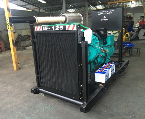เครื่องปั่นไฟHINO IF125 kva Power by japan เครื่องปั่นไฟHINO IF125 kva Power by japan