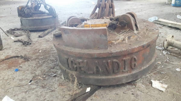 โอเวอร์เฮดเครน พร้อมรอก 3 ตันพร้อมรางเครน 60 เมตร,แม่เหล็กขนาด110ซม,ขนาด90ซม