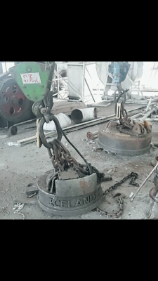 โอเวอร์เฮดเครน พร้อมรอก 3 ตันพร้อมรางเครน 60 เมตร,แม่เหล็กขนาด110ซม,ขนาด90ซม