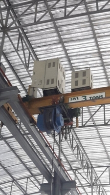 โอเวอร์เฮดเครน พร้อมรอก 3 ตันพร้อมรางเครน 60 เมตร,แม่เหล็กขนาด110ซม,ขนาด90ซม