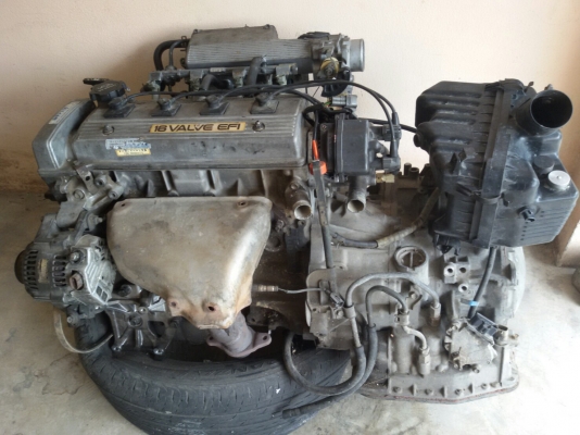 ขายเครื่องยนต์พร้อมเกียร์ออโต้ มีทะเบียน Toyota 4A K443374 ขายเครื่องยนต์พร้อมเกียร์ออโต้ มีทะเบียน Toyota 4A K443374