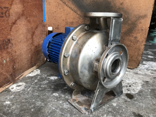 ขายปั้มน้ำหอยโข่งหัวสแตนเลส Ebara 4HP. 380V รุ่นใบพัดใหญ่ส่งน้ำไกล ขนาดเข้า 2นิ้ว ออก 1.2นิ้ว สภาพสวยเดิมๆ พร้อมใช้งาน