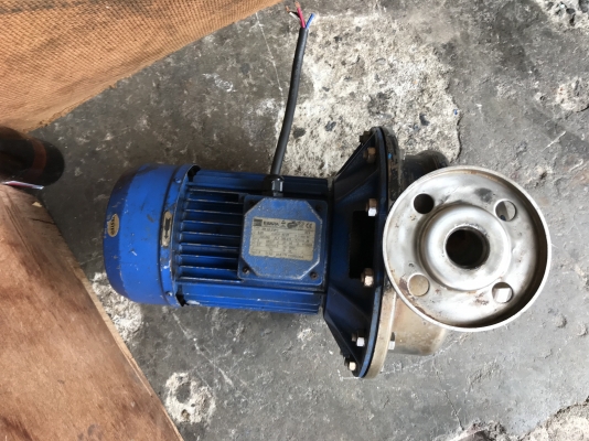 ขายปั้มน้ำหอยโข่งหัวสแตนเลส Ebara 4HP. 380V รุ่นใบพัดใหญ่ส่งน้ำไกล ขนาดเข้า 2นิ้ว ออก 1.2นิ้ว สภาพสวยเดิมๆ พร้อมใช้งาน