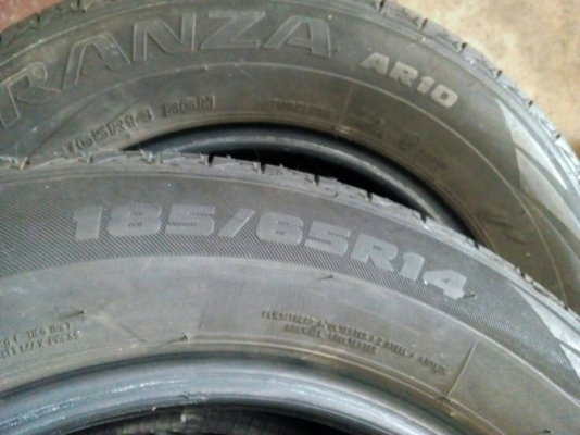 185/65R14 BRIDGESTONE TURANZA AR-10 ชุด 4 เส้น tel.081-427-3941