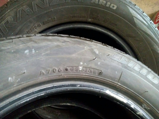 185/65R14 BRIDGESTONE TURANZA AR-10 ชุด 4 เส้น tel.081-427-3941