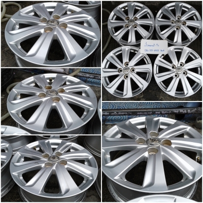 แม็ก Toyota New Vios ขอบ 15-4-100 สภาพสวยเดิม ไม่คดไม่ดุ้ง  ราคา 4 วง 4,000 บาท