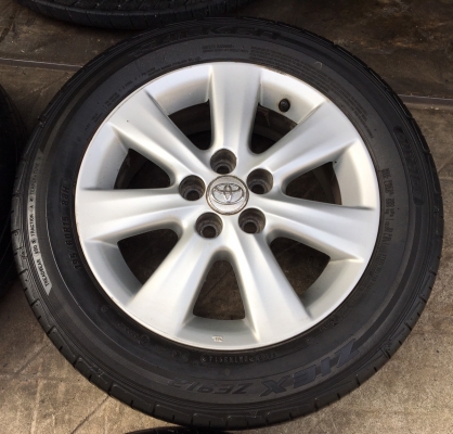 ล้อแม็ก Toyota Altis ขอบ 15 พร้อมยาง 195-60-15 ปลายปี 14