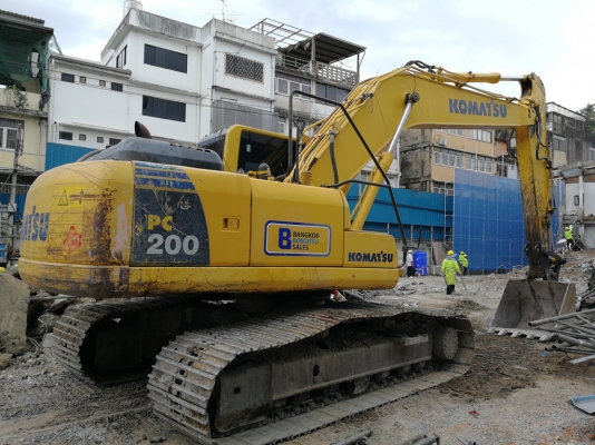 Komatsu PC200-8Mo เดิมๆ ห้างมือเดียวทำงาน 7xxx ชม. มีลายหัวเจาะ เอกสารเล่ม