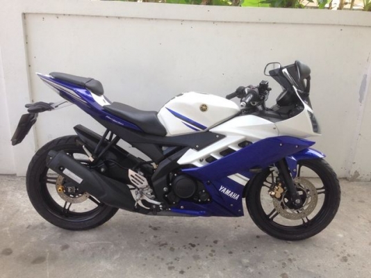 Yamaha R15 150cc ขาว น้ำเงิน สวย ล้อแม็กแท้ ปี2015 เครื่องดีมาก