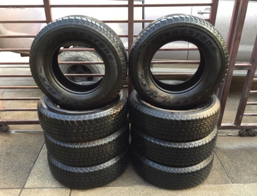 ยาง Bridgestone 245 70 16 ปลายปี16 มี2ชุด ดอกเต็ม ไม่มีปะ เนื้อนิ่มๆ ใช้ยาว ราคาไม่แพง