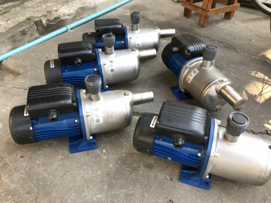 ( เหลือ 3ตัวครับ )ขายปั้มน้ำแรงดันสูงใบพัดหลายชั้นหัวสแตนเลส Lowara 3/4HP. 380V made in Italy สภาพสวยมากเดิมๆ วิ่งนิ่ม พร้อมใช้งาน มี 5ตัวครับ