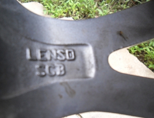 แม็ก15 เลนโซ่ (Lenso)แท้ 4รู100 หรือ 4รู114 วงละ1625