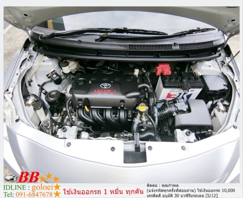 TOYOTA VIOS 1.5 J 2008 ใช้เงินออกรถ 10,000 บาท
