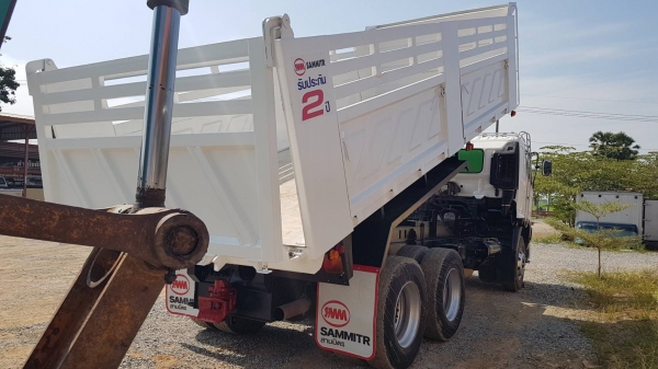 Hino เครื่อง 320 แรง ปี 47 กระบะดัมพ์สามมิตร มีระบบลากพ่วง พร้อมใช้งาน ทะเบียนพร้อม