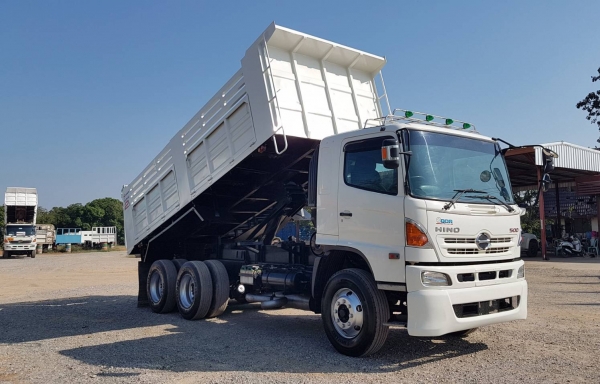 Hino 380 แรง ปี 56 แม่เดี่ยวกระบะดัมพ์สามมิตร ทะเบียนพร้อม