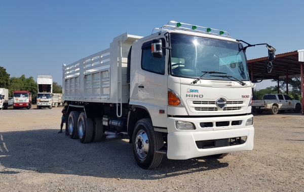 Hino 380 แรง ปี 56 แม่เดี่ยวกระบะดัมพ์สามมิตร ทะเบียนพร้อม