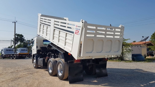 Hino 380 แรง ปี 56 แม่เดี่ยวกระบะดัมพ์สามมิตร ทะเบียนพร้อม