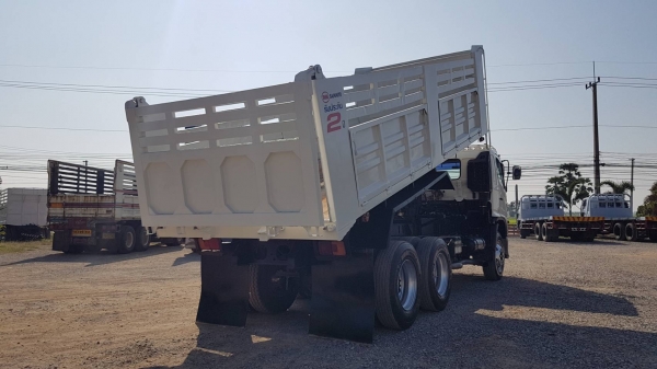 Hino 380 แรง ปี 56 แม่เดี่ยวกระบะดัมพ์สามมิตร ทะเบียนพร้อม