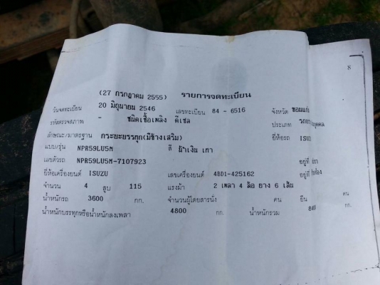 ขายรถ6ล้อ 115แรง เฟืองท้ายใหญ่ รถสวย รถบ้าน สภาพดี เอกสารพร้อมโอน ราคา380,000 สนใจโทร 090-8588220 09 ขายรถ6ล้อ 115แรง เฟืองท้ายใหญ่ รถสวย รถบ้าน สภาพดี เอกสารพร้อมโอน ราคา380,000 สนใจโทร 090-8588220 09