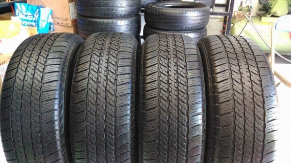 *** ลูกค้าฝากขาย *** ยาง \% Bridgestone Dueler 684  265 60 18 ผลิตปลายปี 2015 ยางสวย ดอกหนาๆ เนื้อนิ่มๆ ไม่กินข้าง วิ่งต่ออีกยาวๆ ขายถูก 4 เส้น 5600.- NET ***( ราคายกกลับ งดต่อ งดส่ง ตจว. ใส่ ถ่วงให้เพิ่ม 400.- )***