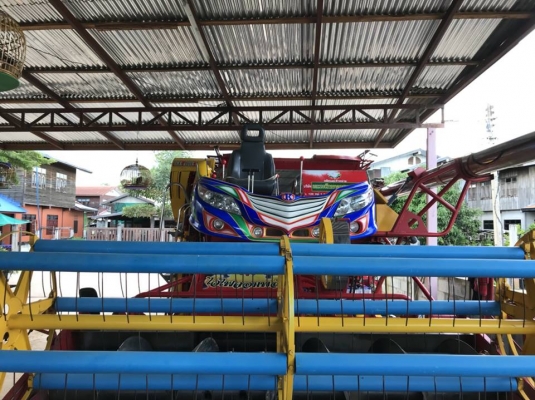 ขายรถเกี่ยวข้าวเกษตรพัฒนา ไวไฟจอมพลังปี59 ช่วงล่าง10เครื่องมิตซู