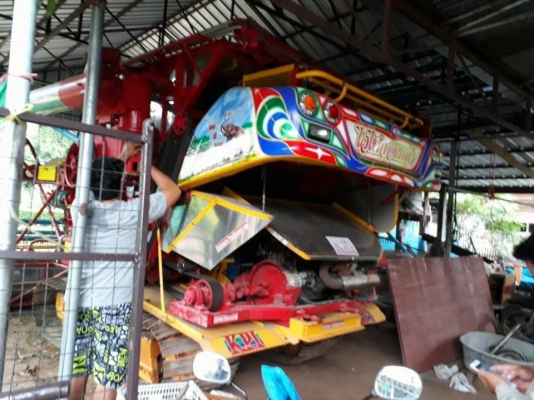 ขายรถเกี่ยวข้าวเกษตรพัฒนา ไวไฟจอมพลังปี59 ช่วงล่าง10เครื่องมิตซู