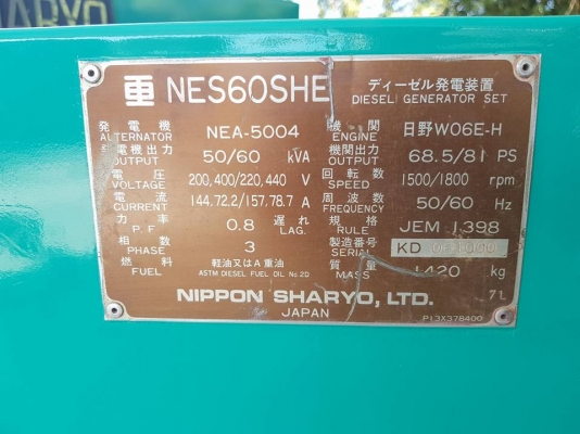 ขายเครื่องปั่นไฟมือสองจากญี่ปุ่นสภาพสวยๆพร้อมใช้งาน