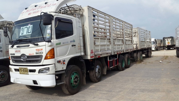 พ่วง 20 ล้อ ฮีโน่ GY 380 แรง ปี 52 กระบะเหล็กสามมิตร - ไม่ดั้ม พ่วงละราคา 1.95 ล้านต่รอง มี 3 พ่วงไฟแนนท์จัดได้ 1.8 ล้าน แยกก็ขาย