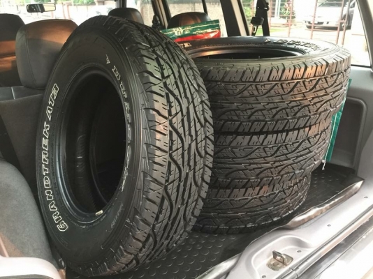 ยาง All Dunlop 225 75 16 ยางลบปี สภาพน้องๆป้ายแดง ดอกเต็ม ไม่มีปะ เนื้อนิ่มๆ ใช้ยาว ราคาไม่แพง