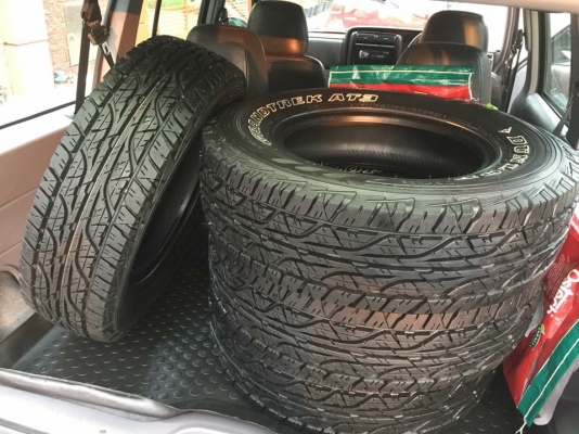 ยาง All Dunlop 225 75 16 ยางลบปี สภาพน้องๆป้ายแดง ดอกเต็ม ไม่มีปะ เนื้อนิ่มๆ ใช้ยาว ราคาไม่แพง