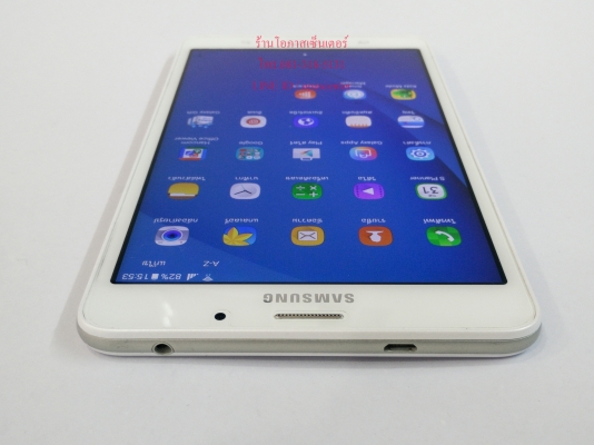 samsung tab A (SM-T285) สีขาว จอ 7 นิ้ว ของแท้ สภาพใหม่ มีประกันศูนย์ พ.ค.61 ส่งฟรี