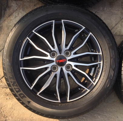 ล้อแม็ก Toyota Vios TRD ขอบ 15 พร้อมยาง 185-60-15 ปลายปี 12