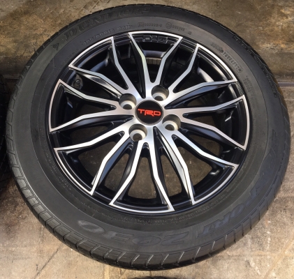 ล้อแม็ก Toyota Vios TRD ขอบ 15 พร้อมยาง 185-60-15 ปลายปี 12