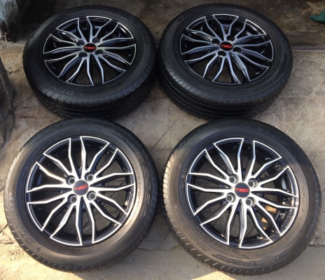 ล้อแม็ก Toyota Vios TRD ขอบ 15 พร้อมยาง 185-60-15 ปลายปี 12
