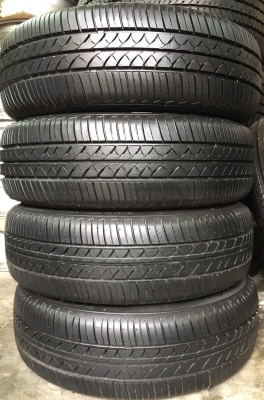 ล้อแม็ก Nissan March MC ขอบ 15 พร้อมยาง 175-60-15 ปลายปี 14 ตุ่ม เส้นสี