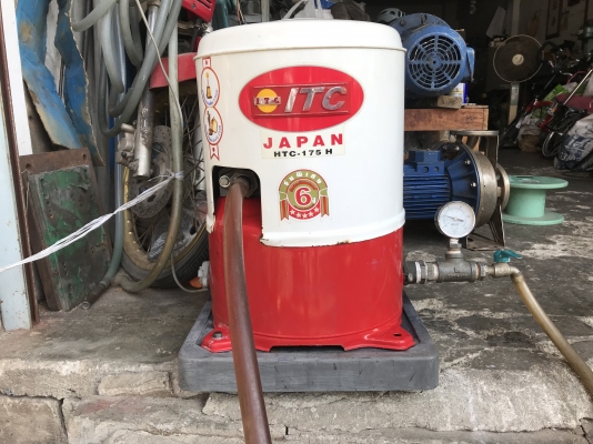 ขายปั้มน้ำอัตโนมัติ ITC(Hitachi) 100W สภาพสวยเดิมๆ วิ่งนิ่ม ตรวจเช็คแรงดันเรียบร้อย ไม่มีรั่วซึม พร้อมใช้งาน