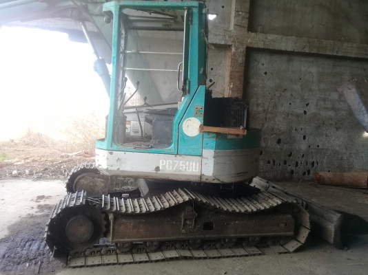 ขายรถแบคโฮ KOMATSU PC75U ติดหัวคีบ
