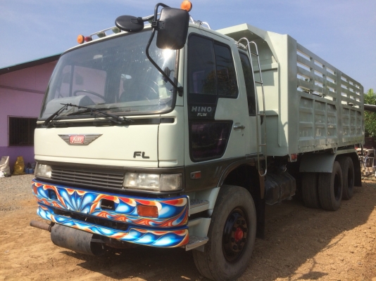 Hino 1M เครื่อง 220 แรง ดั้มพ์ 2 เพลา เครื่องเดิม เกียร์ เดิม มีสโล รถสวย ทะเบียนพร้อม