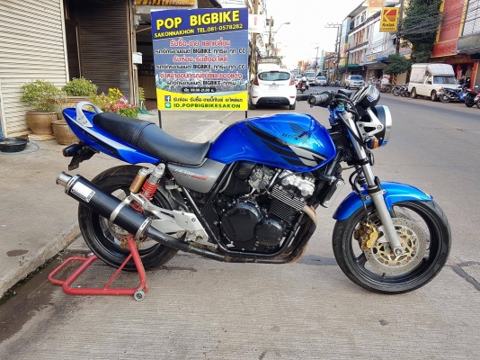 ขายแลกเทรินร์คับ HONDA CB400 TECH2 ปี2003 แฮนด์แต่ง ท่อแต่ง ยางหน้าหลังเต็ม อินวอยส์ สรรพสามิตร ราคา